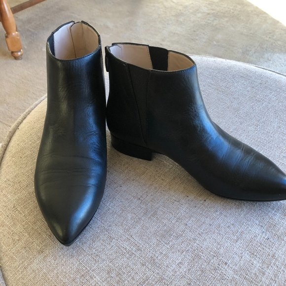 Nine West Black Leather Ankle Boot NWT - Picture 3 of 8